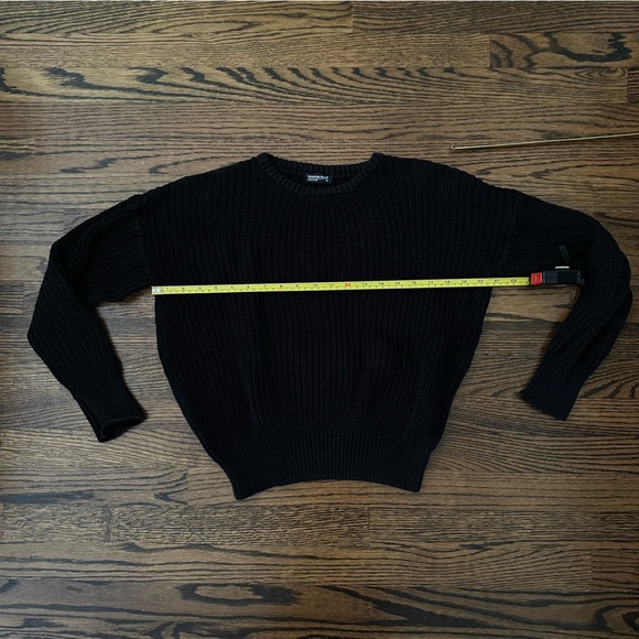 American Apparel Black US XS Fisherman Crewneck Sweater - Picture 7 of 11
